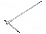 Wrench: hex key | HEX 3mm | Overall len: 150mm | Kind of handle: T