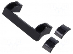 Holder | technopolymer PA | black | H: 33mm | L: 114mm | EWP | handle