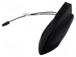 Antenna | automotive,SHARK | AM,DAB,FM | universal | 210mm | 12VDC