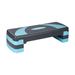 Spordiks ja aktiivseks puhkuseks // Spordikaubad ja varustus // Step do aerobiku i ćwiczeń fitness, 3 stopnie, 78cm, szaro-niebieski, REBEL ACTIVE