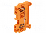 Splice terminal: rail | ST | spring clamp | orange | 31A | polyamide