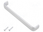 Holder | aluminium | natural | H: 32mm | L: 201mm | W: 25.5mm | handle