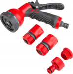 Niisutusseadmed // Pinnakastmise seadmed :: Vooliku&uuml;hendused, vihmutid // Zestaw ze zraszaczem pistoletowym 4 szt. karta proline