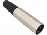 &Uuml;hendused // Different Audio, Video, Data connection plug and sockets // 1656# Wtyk mikrofonowy xlr 3p na kabel gładki