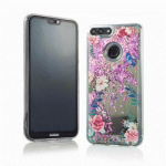 Back panel cover OEM N/A iPhone X / iPhone XS Liquid Mirror Flower 1