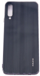 Back panel cover Evelatus Samsung Galaxy A50 Water Ripple Full Color Electroplating Tempered Glass Black