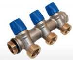Manifold 3/4''- 2-ways 3/4''EK Blue head screws GF