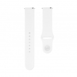 Strap Connect  20mm Silicone Loop Watch Strap (S/M 110mm) White