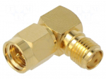Transition: adapter | SMA | plug | right | for cable | Contacts: brass
