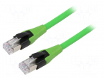 Patch cord | Cat: 6a | RJ45 plug,both sides | stranded | Cu | 1.5m | FRNC