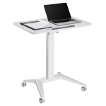 Furniture sections and sets // Kontorim&ouml;&ouml;bel // Mobilne biurko stolik na laptop Maclean, białe, pneumatyczna regulacja wysokości, 80x52cm, 8kg max, 109cm wys, MC-453W