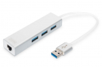 Cable Digitus  3-port USB Hub and Gigabit LAN adapter \tDA-70250-1