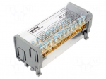 Splice terminal: distribution block | 125A | 1kV | screw terminal