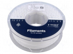 Filament: ABS | 1.75mm | white | 225&divide;240&deg;C | 1kg | High Speed