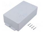 Enclosure: multipurpose | X: 95mm | Y: 160mm | Z: 49mm | COFFER | ABS | grey
