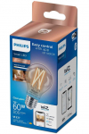 Philips Smart WiZ 60W A60 E27 gudrā LED spuldze 90CRI 2700-6500K caurspīdīga 929003017221 8719514371989