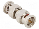 Adapter | BNC male,both sides | Insulation: POM | 75&Omega; | brass | 4GHz