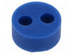 Insert for gland | 6mm | M25 | IP54 | silicone | Holes no: 2 | -50&divide;200&deg;C