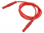 Test lead | 32A | banana plug 4mm,both sides | insulated | Len: 1m