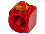 Signaller: lighting-sound | 110/230VAC | siren,flashing light | LED