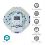 Pill dispenser Nedis SmartLife with 28 compartments, 9 reminders in White