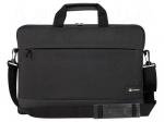 Laptop bag | GOA | 15.6" | black | poliester 300D | Dim: 400x25x285mm
