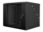 Servers Lanberg  Rack cabinet 19" double-section wall-mount 9U/600x600 (flat pack), black |