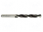 Drill bit | for wood | &Oslash;: 18mm | L: 178mm | steel CV | blister | HOLZ
