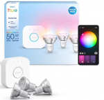 Philips Hue E WCA 345 GU10 spuldze 3 gab + HueBridge 929004235707 8721103103710