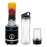 Shredders iLike  SB1000 Sport Blender 300W Ice Crushing + Pulse Grinder & 2x600ml Bottles LED BPA-Free Black