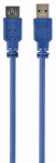 Gembird USB Male - USB Female Super speed 3m Blue
