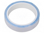 Tape: heat transfer | W: 19mm | L: 5m | Thk: 0.25mm | 0.6W/mK | white