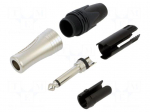 Connector: Jack 6,3mm | plug | male | stereo | ways: 2 | straight | silver