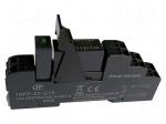 Socket | PIN: 8 | 10A | 250VAC | for DIN rail mounting | spring clamps