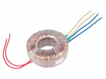 Transformer: toroidal | 160VA | 230VAC | 24V | 24V | 3.33A | 3.33A | 1.7kg