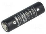 Re-battery: Li-Ion | 18650,MR18650 | 3.7V | 3500mAh | &Oslash;18.5x66.5mm