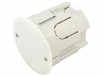 Enclosure: junction box | &Oslash;: 71mm | plaster embedded | grey | -25&divide;60&deg;C