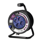 Elektrimaterjalid // Elektri laiendid, Pikendusjuhtmete, hajutuste ja UK ja USA adapterite komplekt // Przedłużacz bębnowy, 4 gniazda 2P+Z (Schuko), kabel PVC H05VV-F 3x1.0mm?, długość - 30m, termik, przesłony tor&oacute;w prądowych.