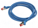 Patch cord | S/FTP | Cat: 6 | RJ45 plug,both sides | stranded | Cu | 2m