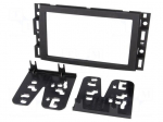 Radio mounting frame | 2 DIN | black