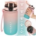 RoGer Sport Water Bottle 600ml Pink‑Blue
