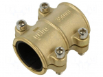 Splice terminal: fixing clamp | repair | brass | BRASS | 35mm