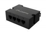 Lanberg | Switch PoE Extender 1xIn 3xOut Fast Ethernet Din Rail at 30W metal clips | DIN-FE4-AT-30W