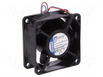Fan: DC | axial | 60x60x25mm | 58m3/h | 44dBA | ball bearing | 8500rpm