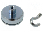Magnet: permanent | NdFeB | 196N | &Oslash;: 25mm | H: 23mm | zinc plated steel
