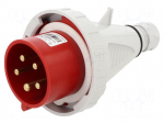 Connector: AC supply 3-phase | plug | male | 32A | 400VAC | IEC 60309