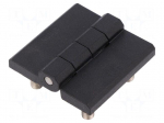 Hinge | Width: 40mm | technopolymer (PA) | black | H: 40mm