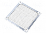 Guard | 80x80mm | Mat: metal | Mounting: screw | A: 83.82mm | B: 71.37mm