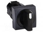 Switch: rotary | 16mm | Stabl.pos: 2 | black | none | Harmony XB6 | Pos: 2