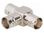 Adapter | BNC female,both sides | Insulation: POM | 50&Omega; | brass | 4GHz